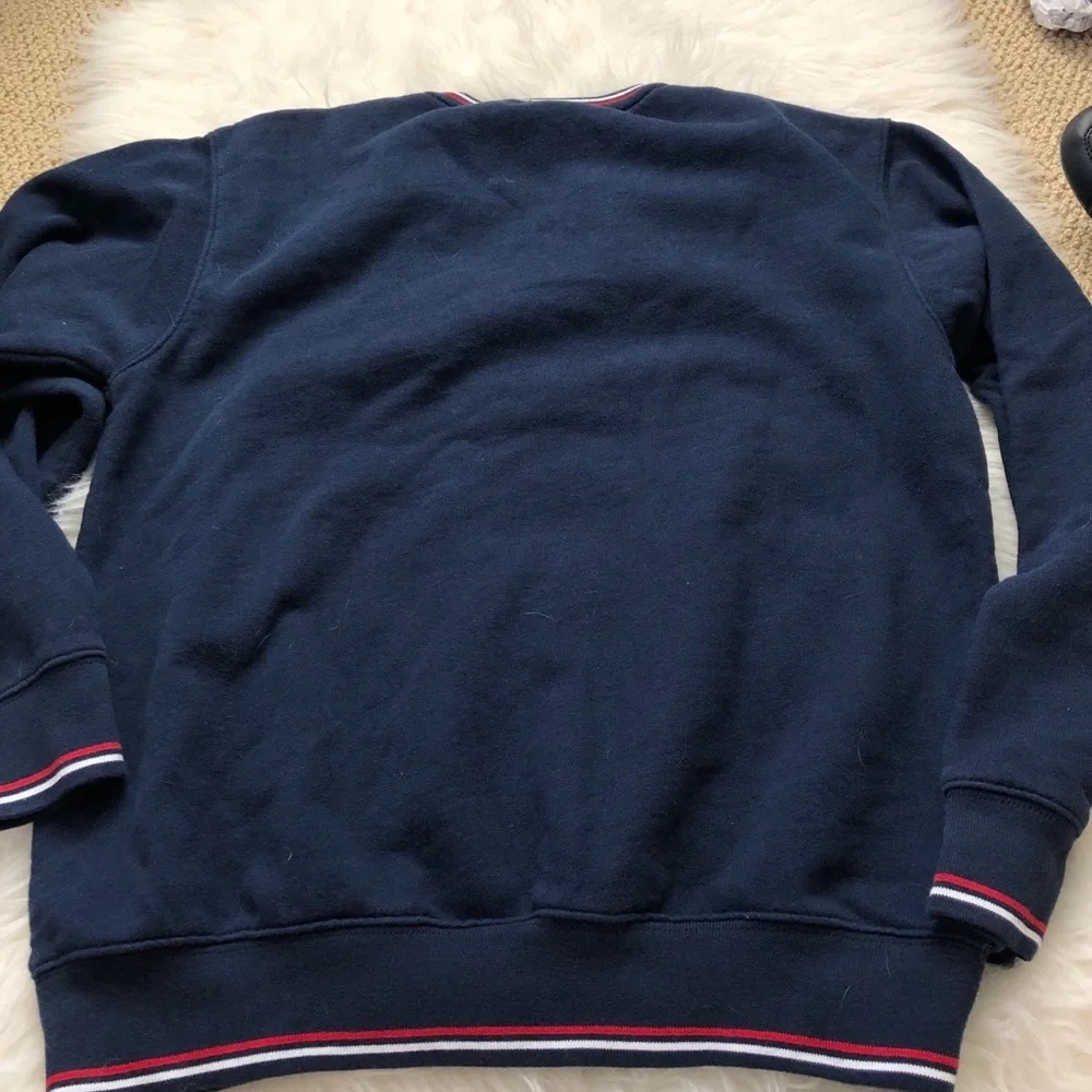 Brandy Melville Hamilton Sweatshirt sweater vintage crewneck navy blue small - Picture 7 of 7